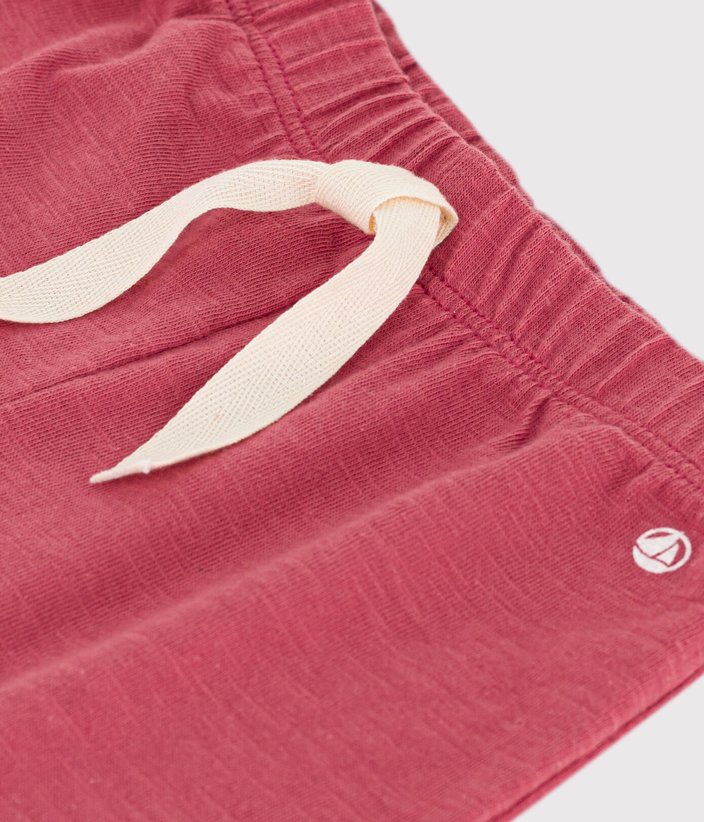 Short bébé en jersey flammé uni