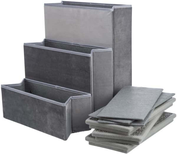 Trixie Stairs with storage space, 34 × 45 × 50 cm, grey