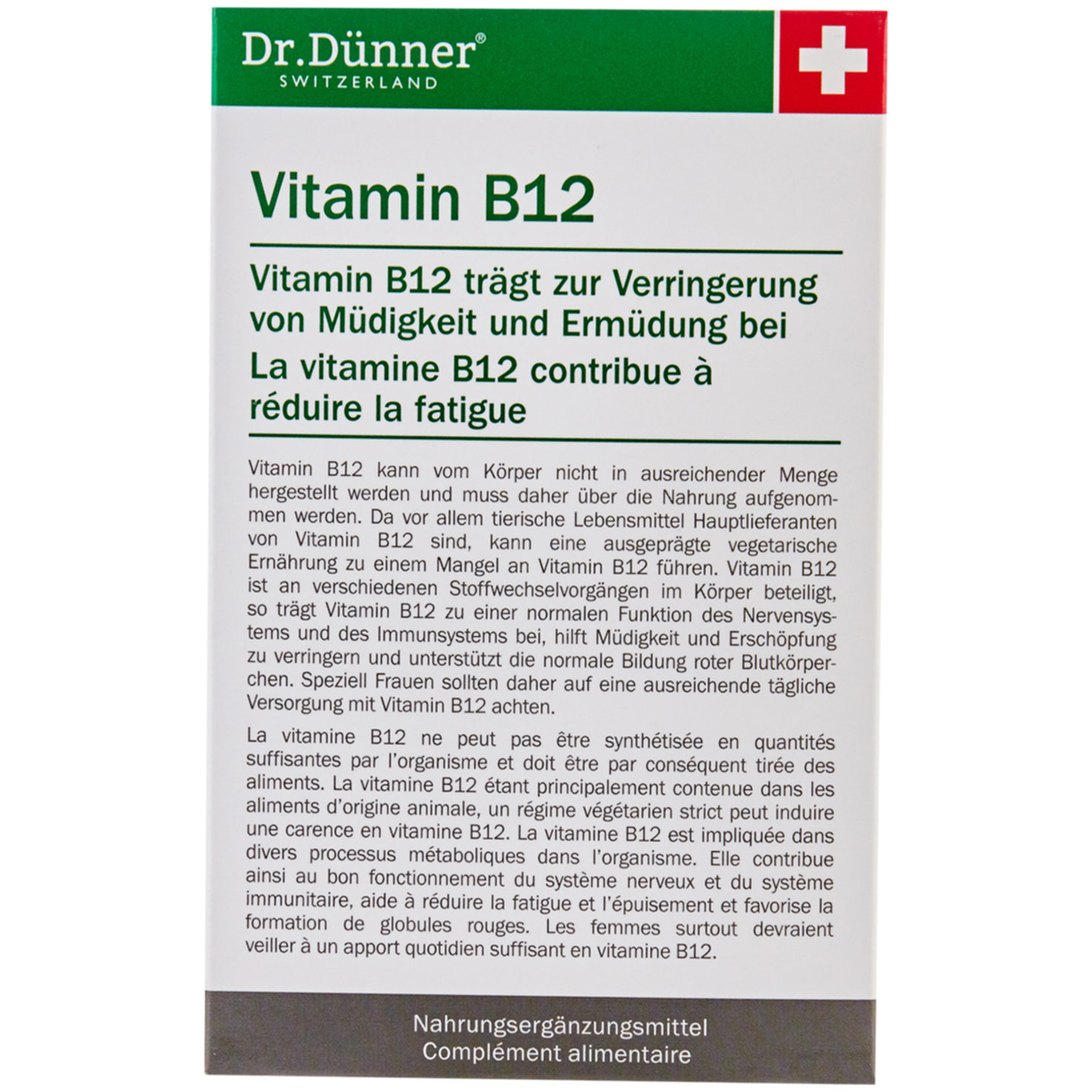 Dr. Dünner Vitamin B12 40 Stück