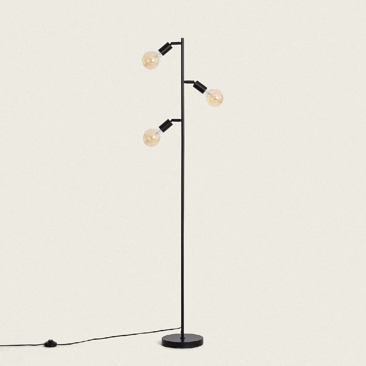 Ledkia Aratz - Lampadaire Métal Doré
