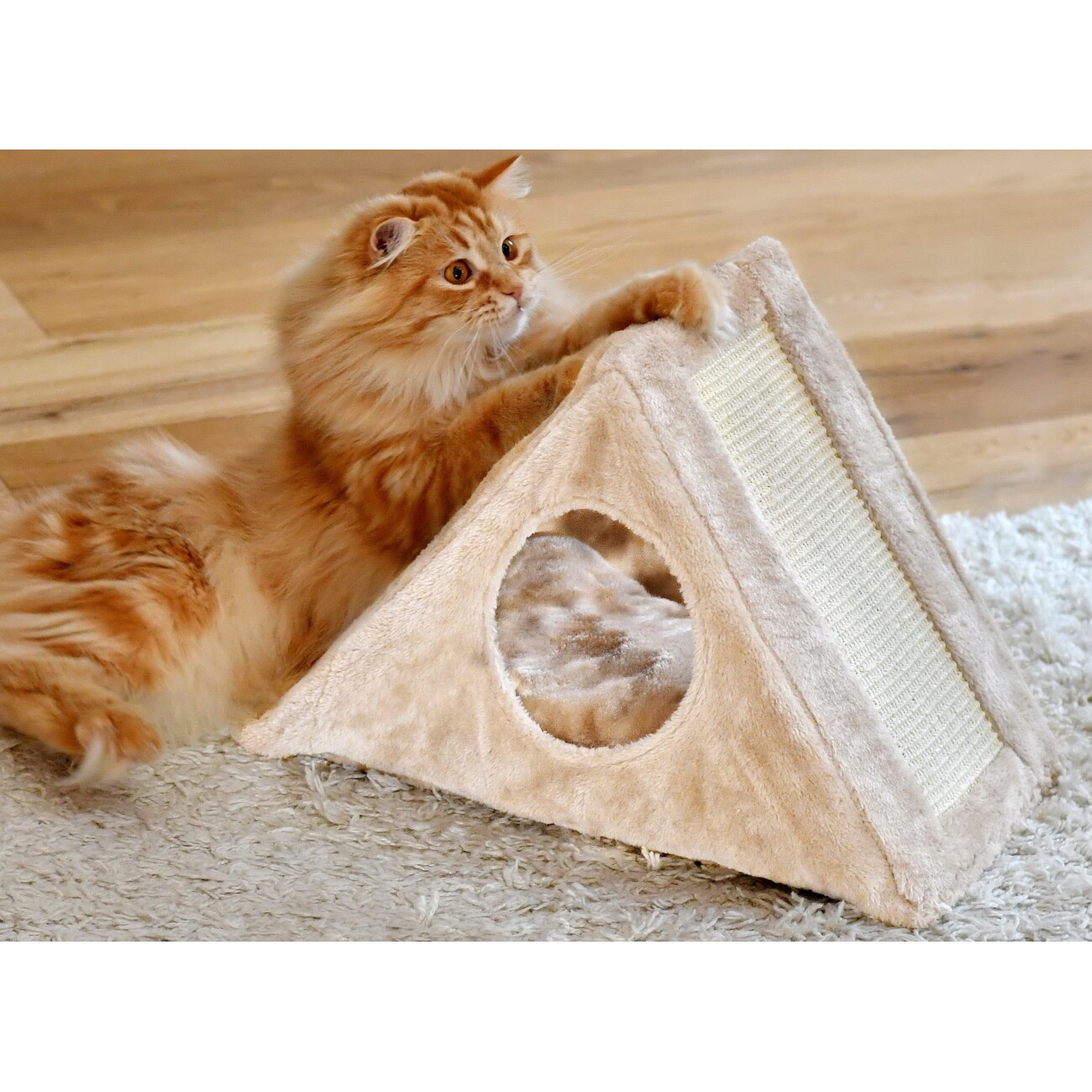 Rohrschneider ® Katzenpyramide Isa, mit Kratzfläche