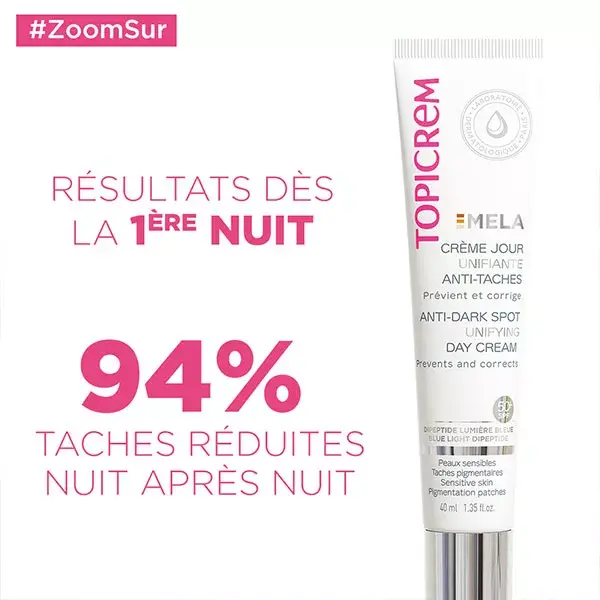 Topicrem MELA Crème Nuit Anti-Taches Peeling Doux 40 ml