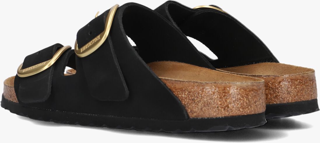 BIRKENSTOCK zwarte birkenstock slippers arizona big buckle