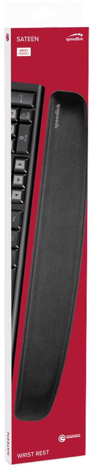 Speedlink - Satin Ergonomisk Tastatur Håndledsstøtte - Håndledsstøtte - Sort