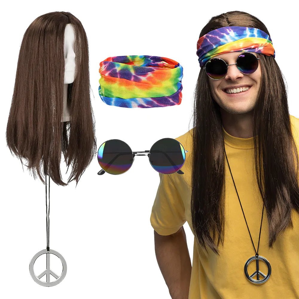 Hippie 60S Accessoireset 4 delig