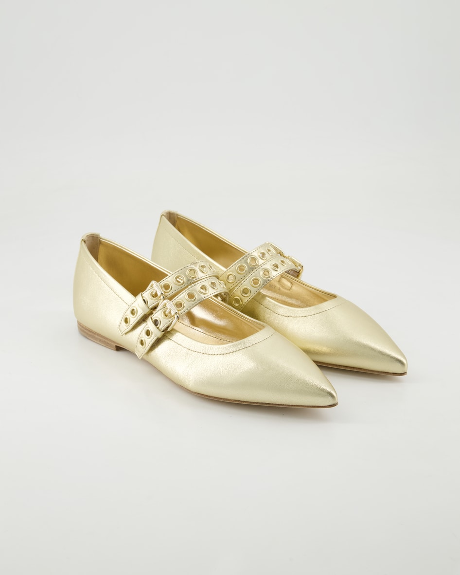 Kennel & Schmenger Greta Ballerinas in Gold
