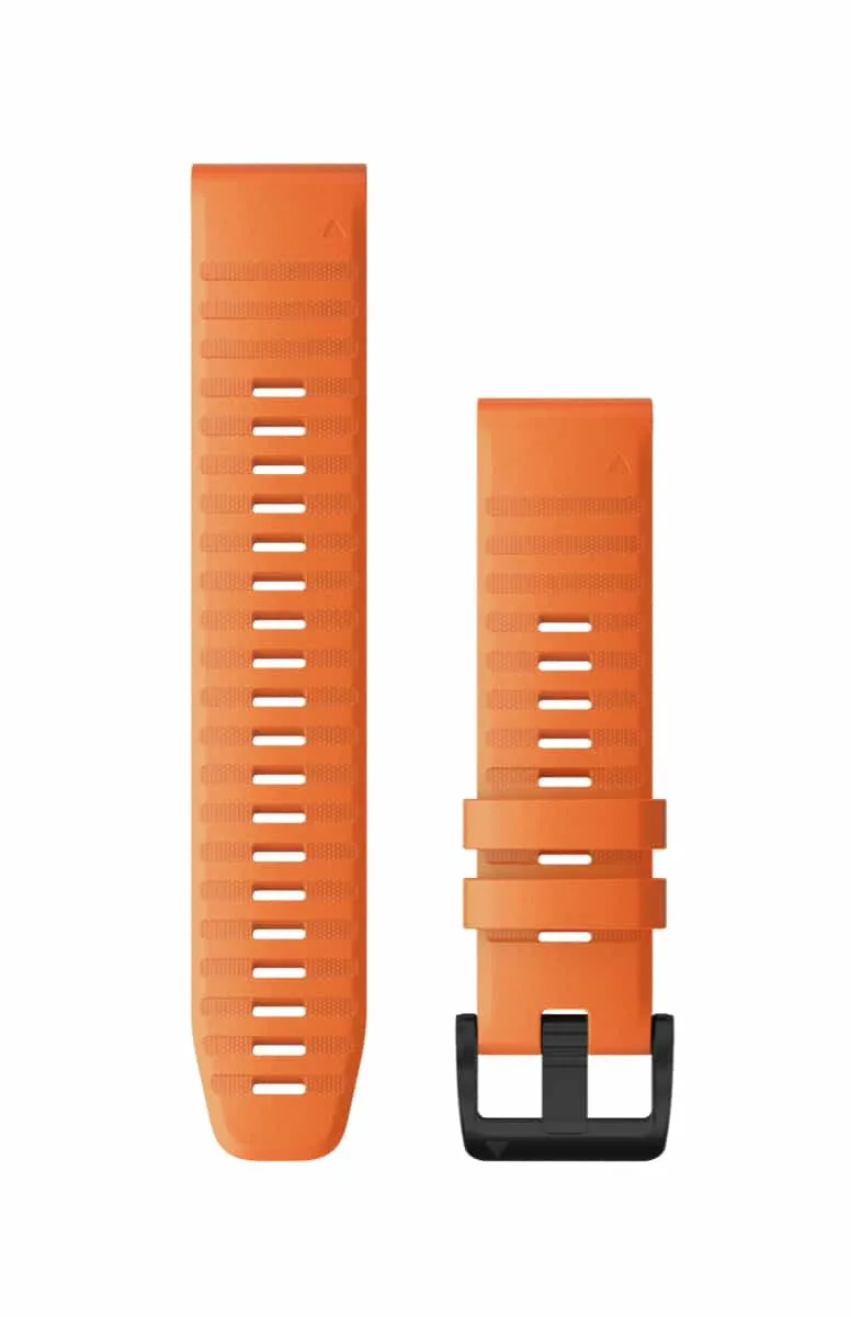 Garmin Acc,Fenix 6 22mm Quickfit Ember Orange Silicone Band Orange