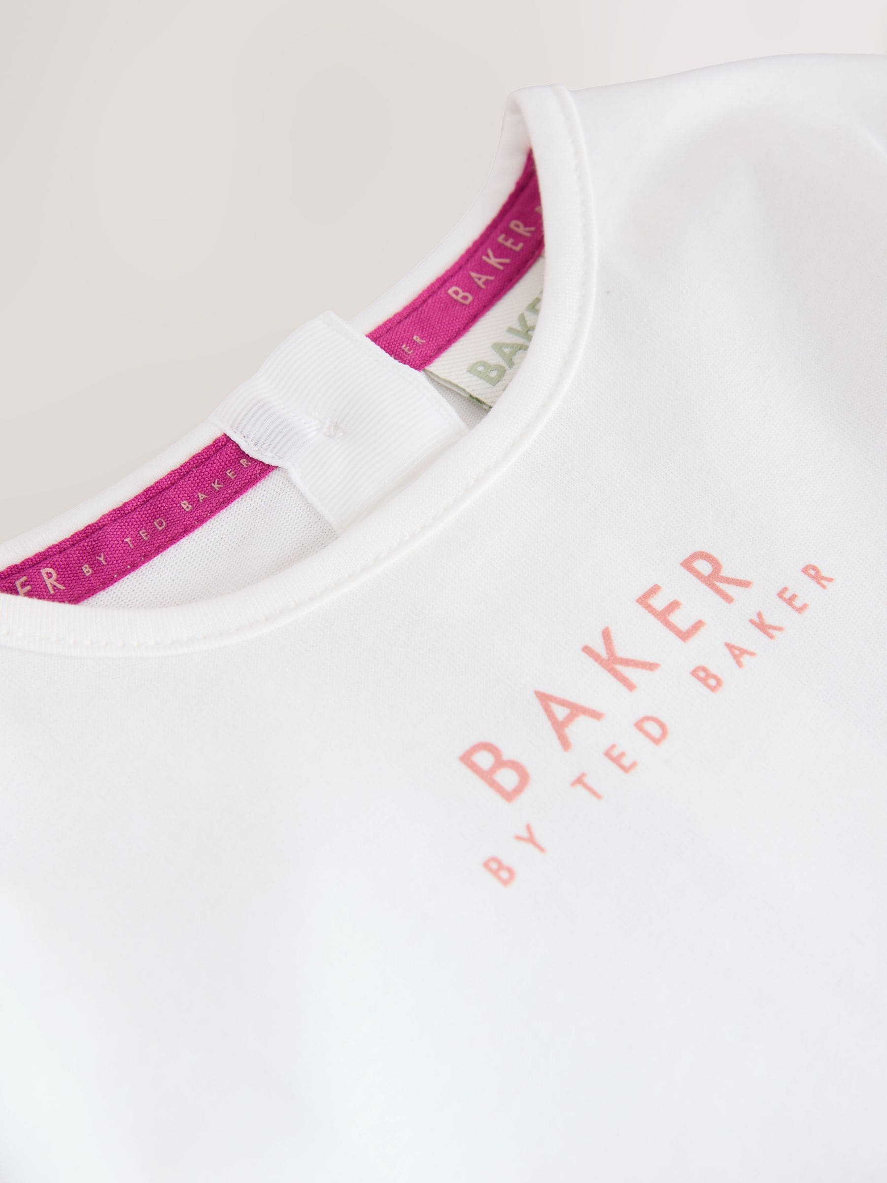 Baker by Ted Baker 2 Piece Red Bow T-Shirts & Velvet Leggings Set