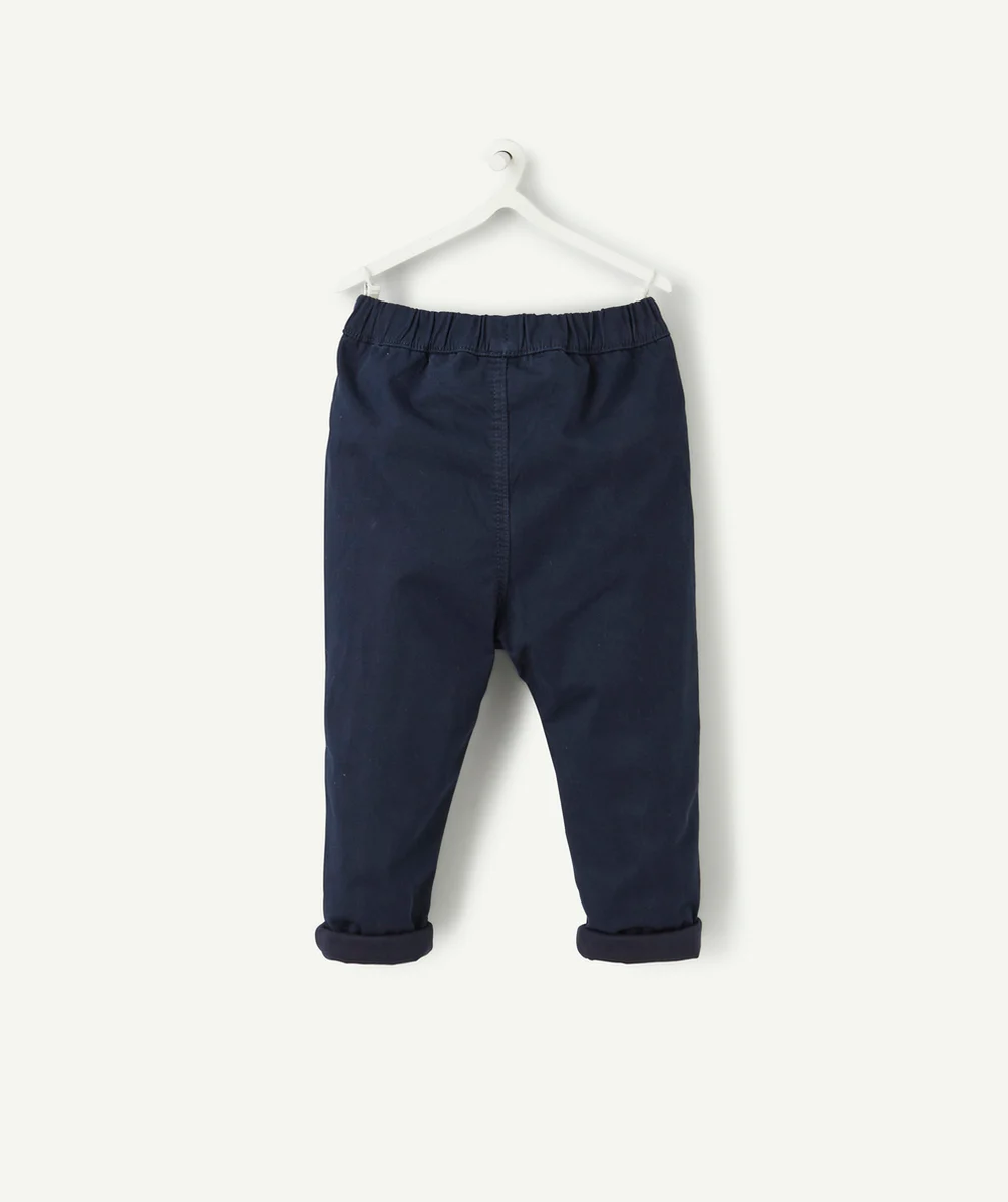 PANTALON SAROUEL BLEU MARINE AVEC BOUTONS BÉBÉ GARÇON
