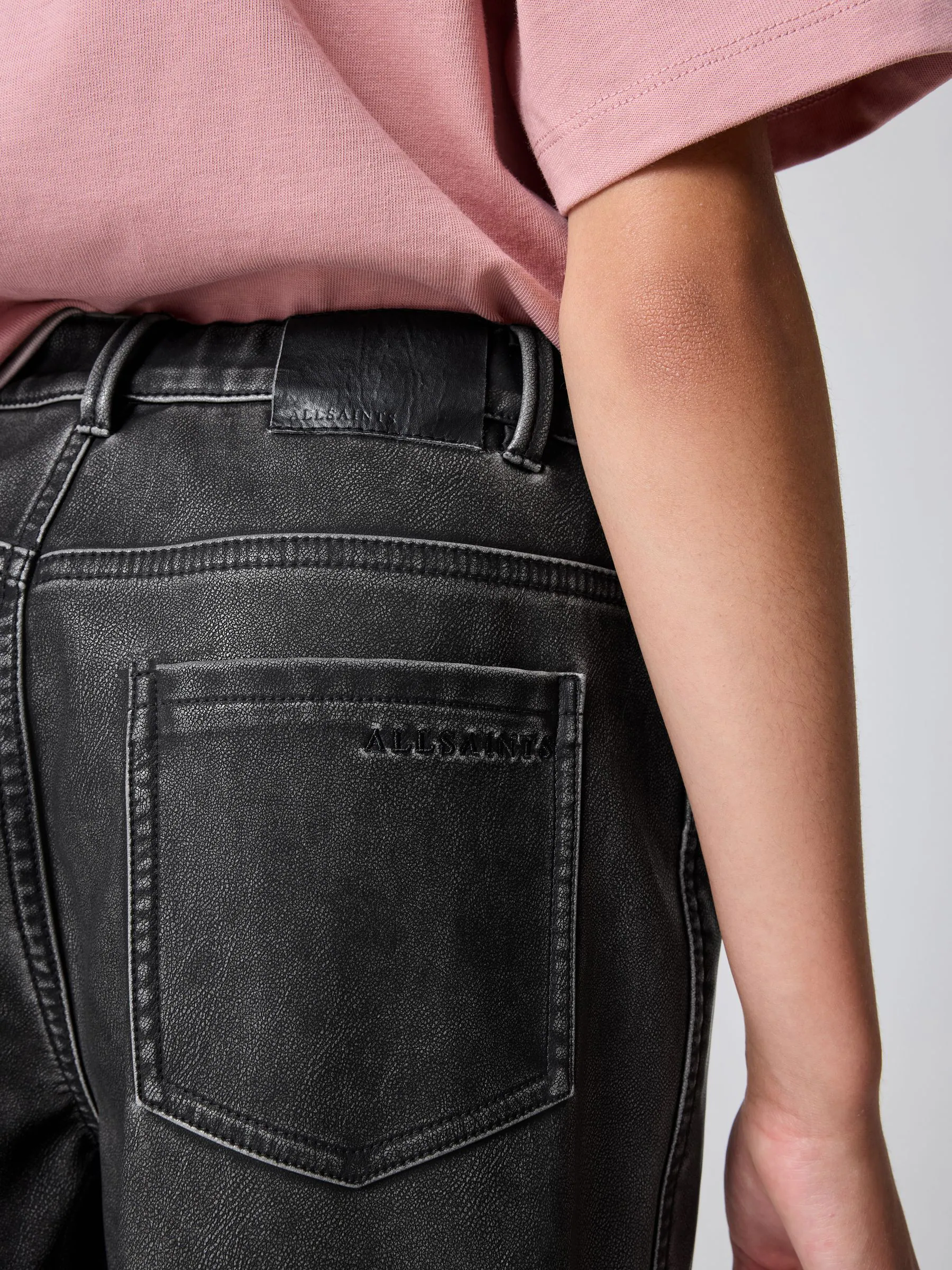smALLSAINTS PU Barrel Leg Jeans