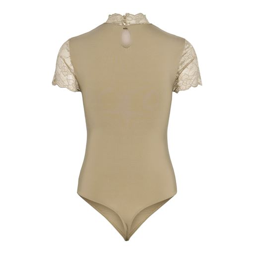 Pieces Sicca Bodystocking, White Pepper, M