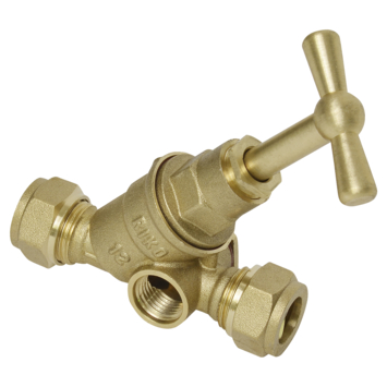 Sanivesk Stopkraan Knel   Aftap 15x15mm