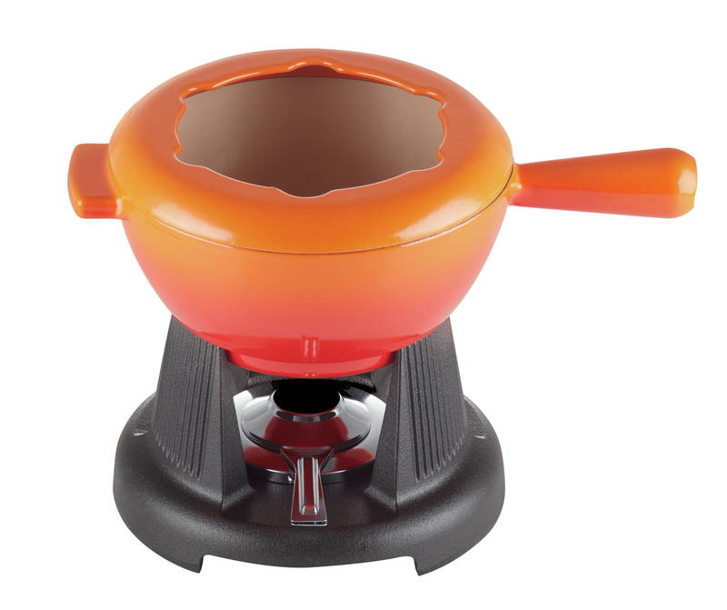 LE CREUSET Käsefondue-Set ofenrot