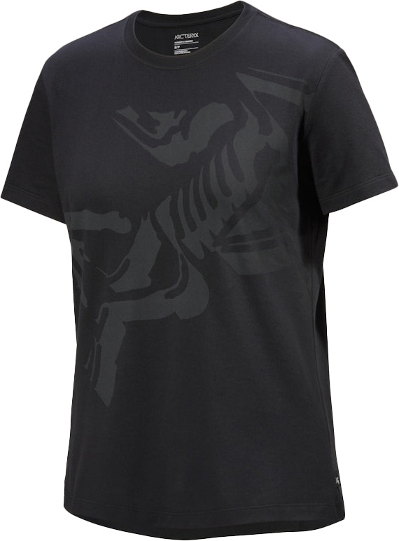 Bird Cotton T-Shirt SS Dame Black