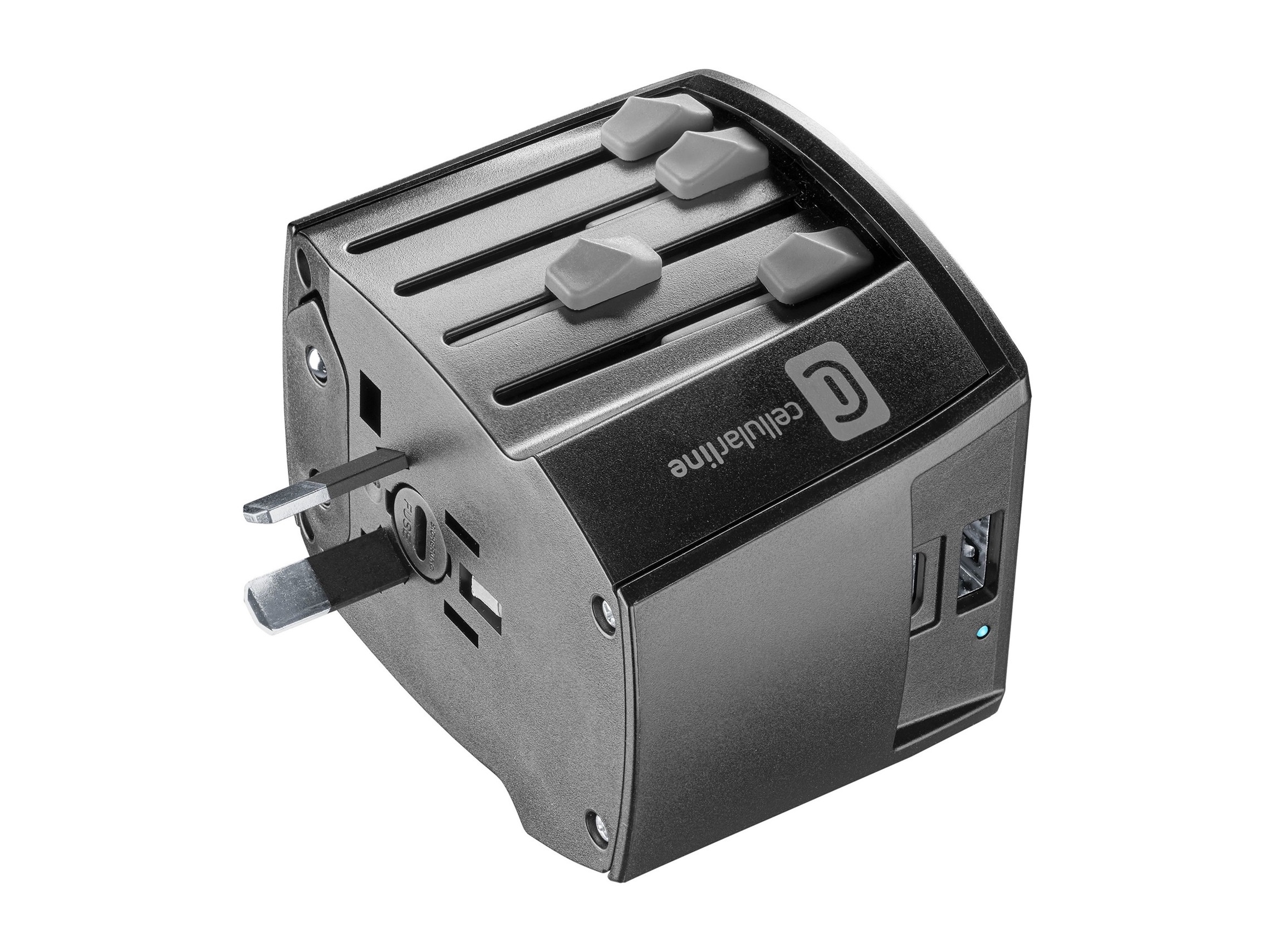 ADAPTADOR DE VIAGEM CELLULARLINE WORLD TRAVEL CHARGER 20W 1X USB-A 1X USB-C
