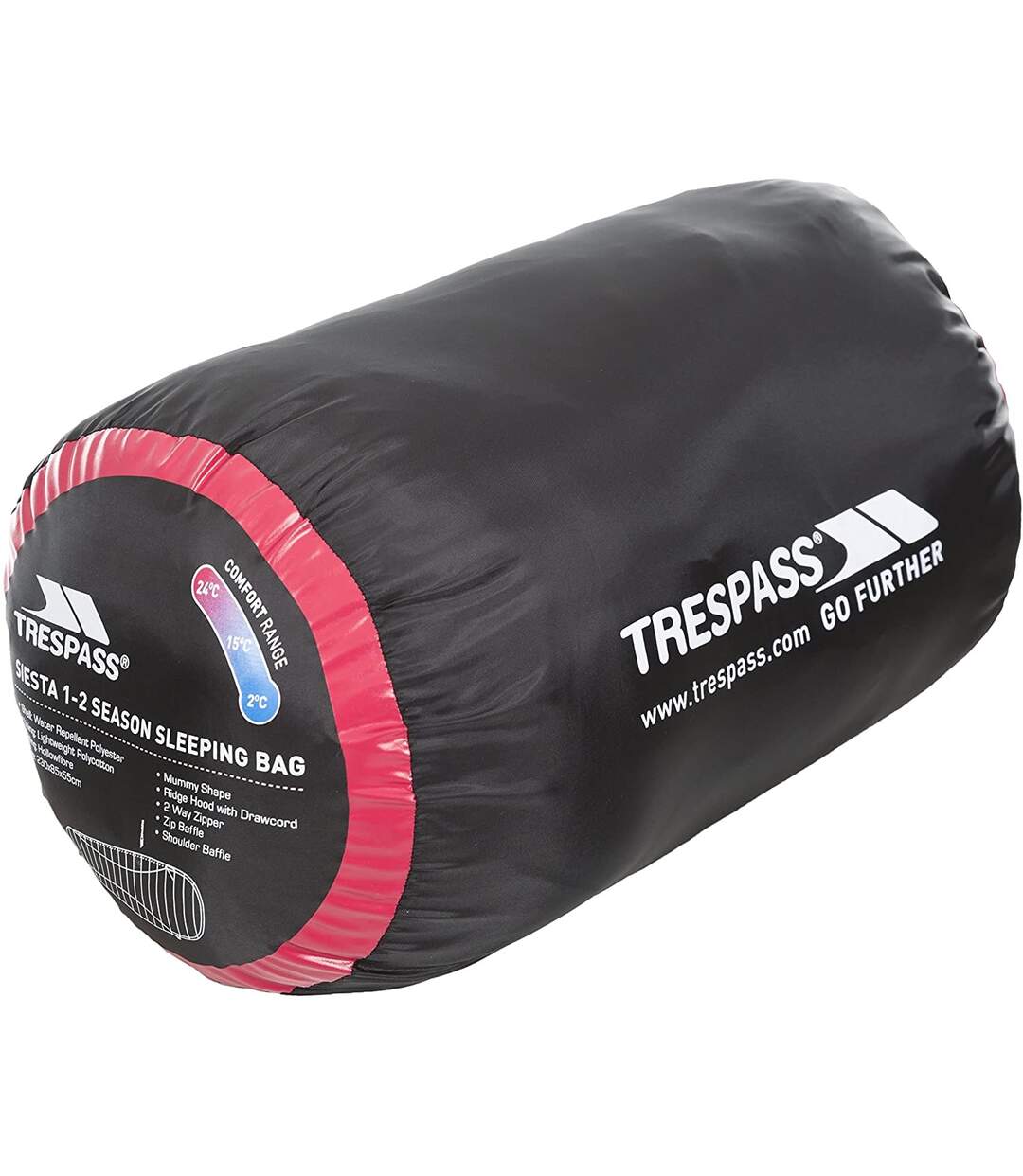 Trespass Siesta - Sac de couchage hydrofuge (Rouge) (Taille unique) - UTTP595