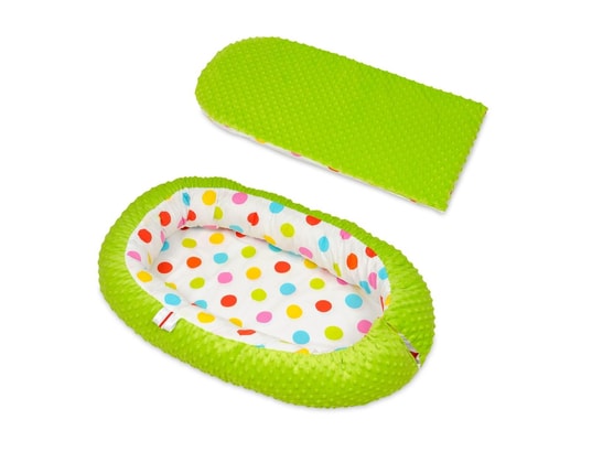 VELINDA - Gigoteuse cocon boules couleurs de printemps ? vert