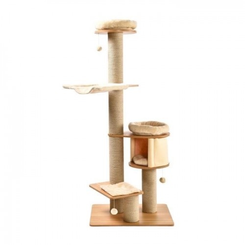 Arranhador Cstore com nicho grande bege para gatos