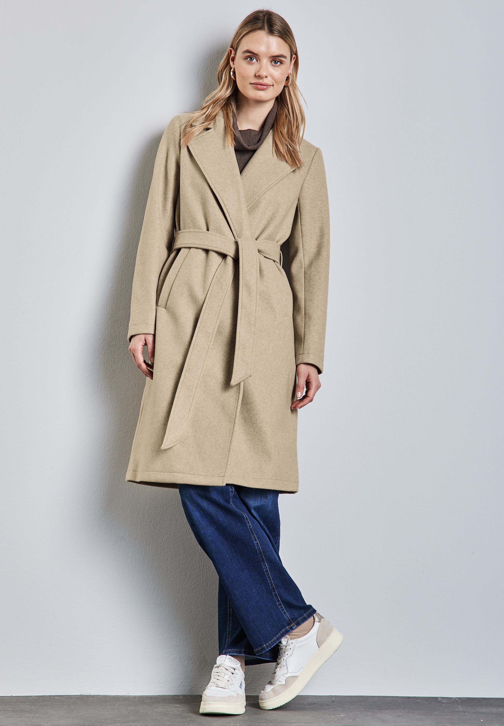 STREET ONE Kurzjacke mit Gürtel zum Taillieren