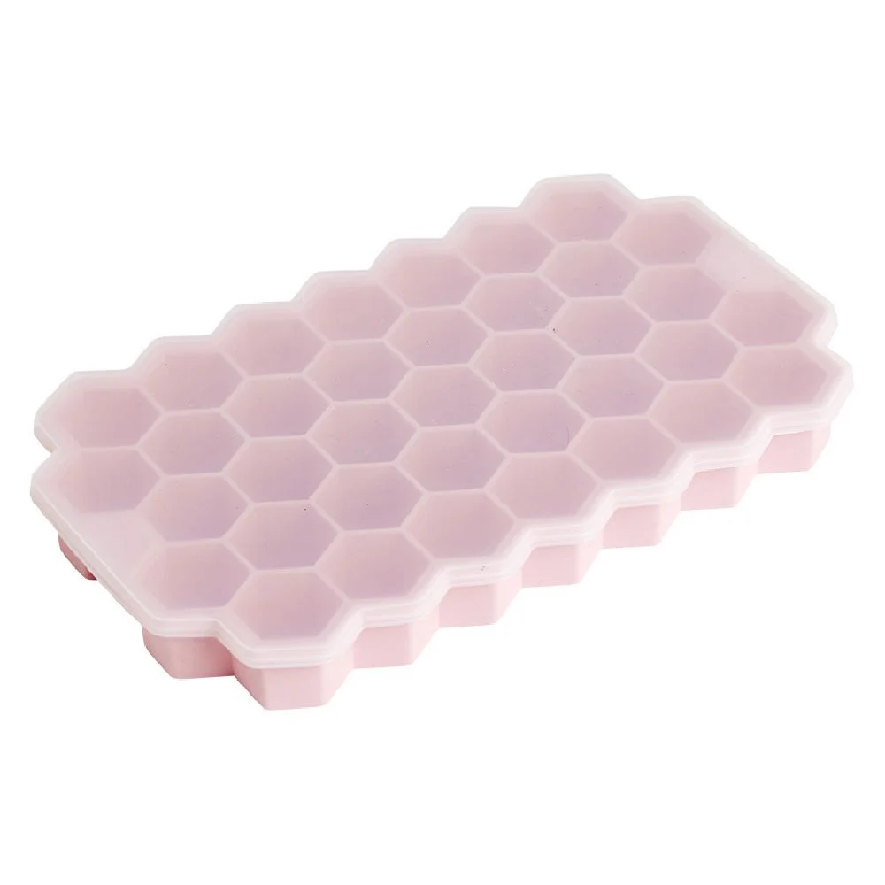 Moule à glaçon silicone rose x37 - 20,8x12,8xH2,3cm