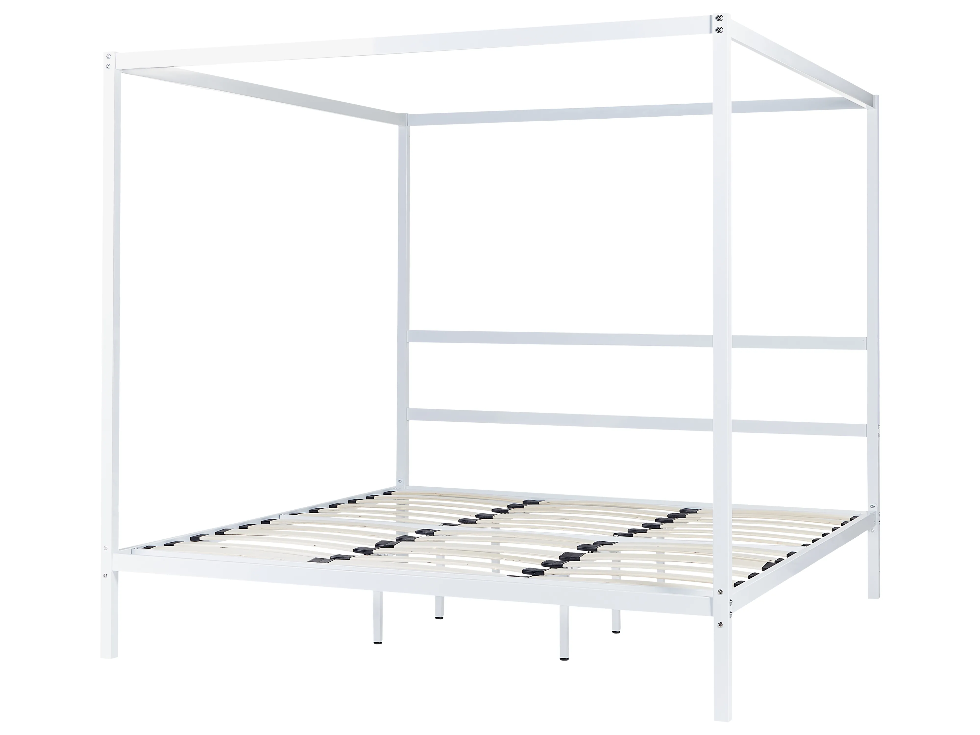 Hemelbed Metaal LESTARDS 180 x 200 cm Wit