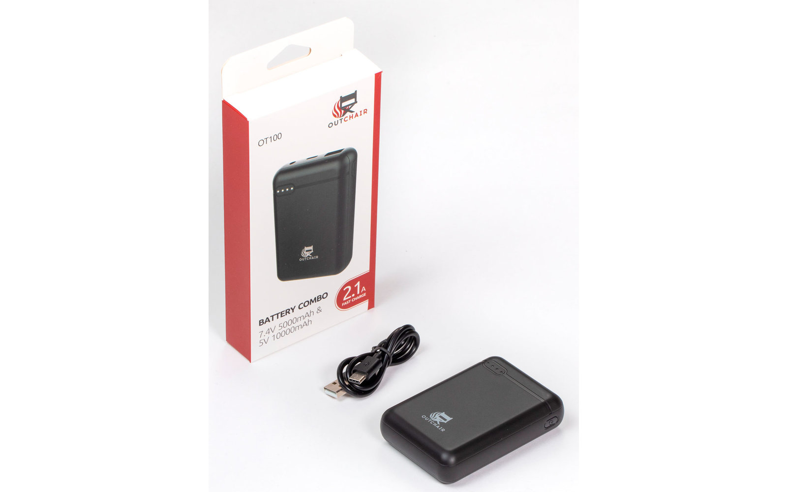 Outchair Combo Powerbank 7,4V 5.000 mAh & 5V 10.000 mAh