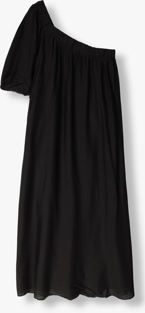 zwarte co'couture maxi jurk hera asym puff dress