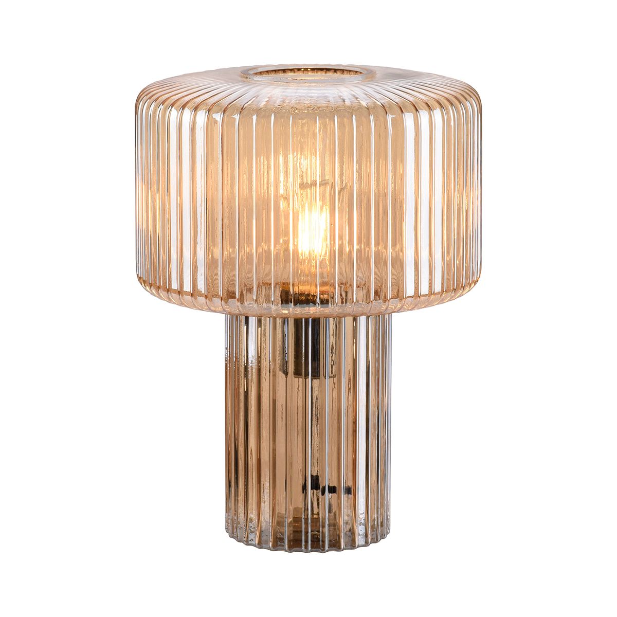 Design tafellamp van amber glas - Andro