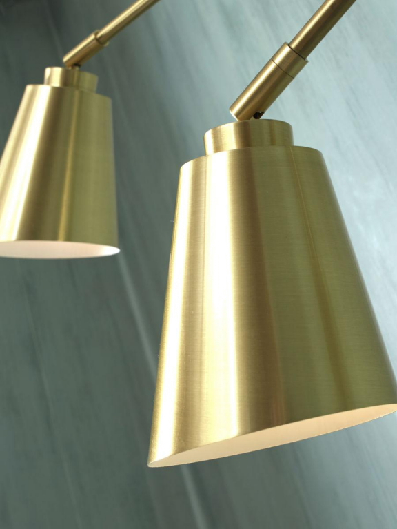 It's about Romi Bremen 2-kap wandlamp zwart