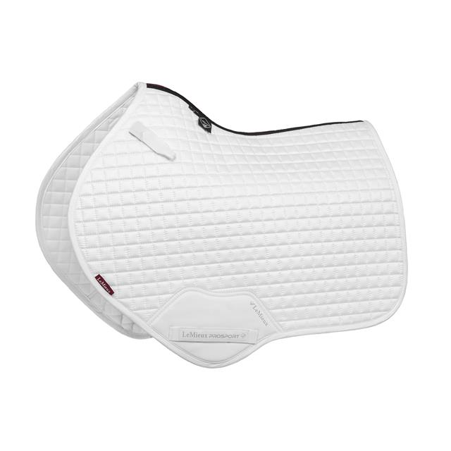 Zadeldek LeMieux Suède Close Contact Square Springen Wit