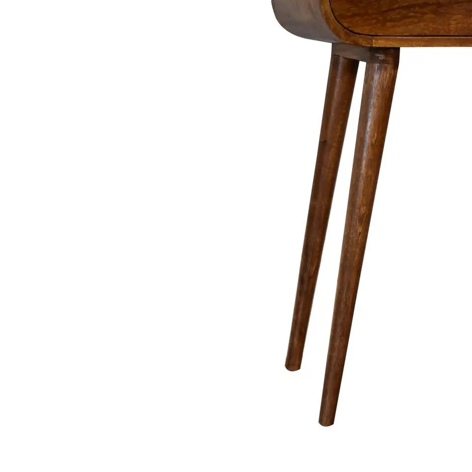 Artisan Furniture Solid hout Ronde Kastanje Sidetable