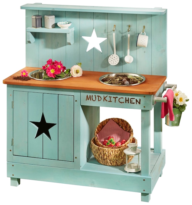 MUDDY BUDDY® Outdoor-Spielküche »Adventurer Star« Matschküche, petrolblau; FSC® - schützt Wald