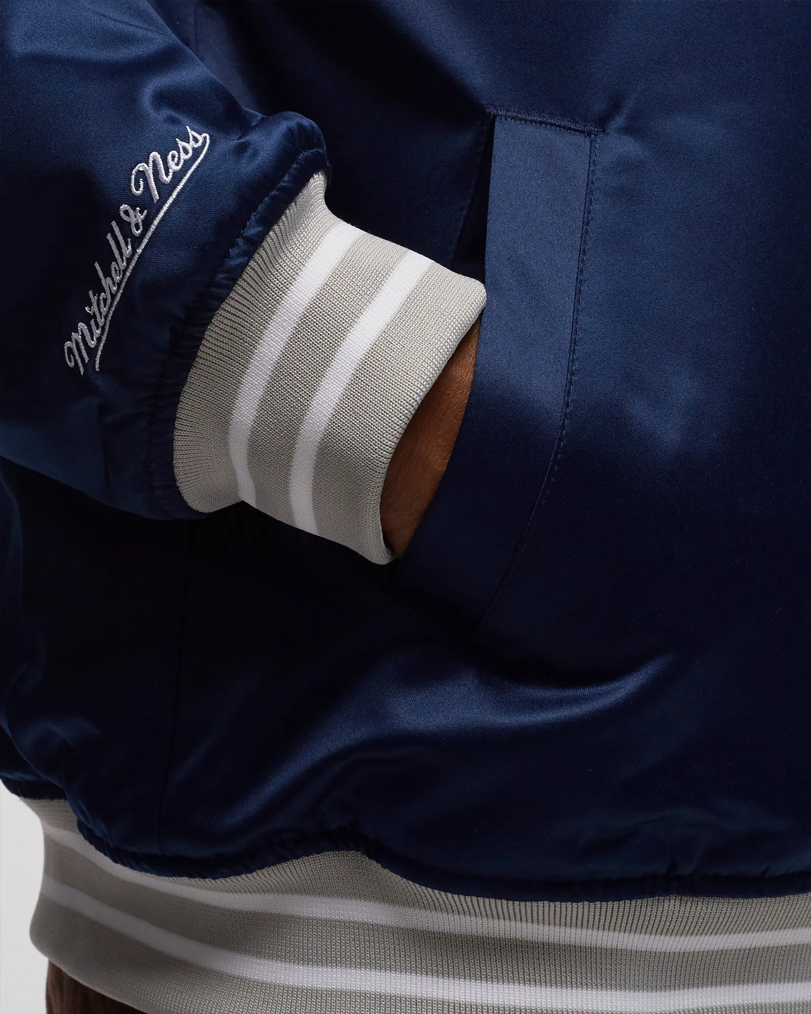Mitchell & Ness NFL Heavyweight Satin Jacket Georgetown University