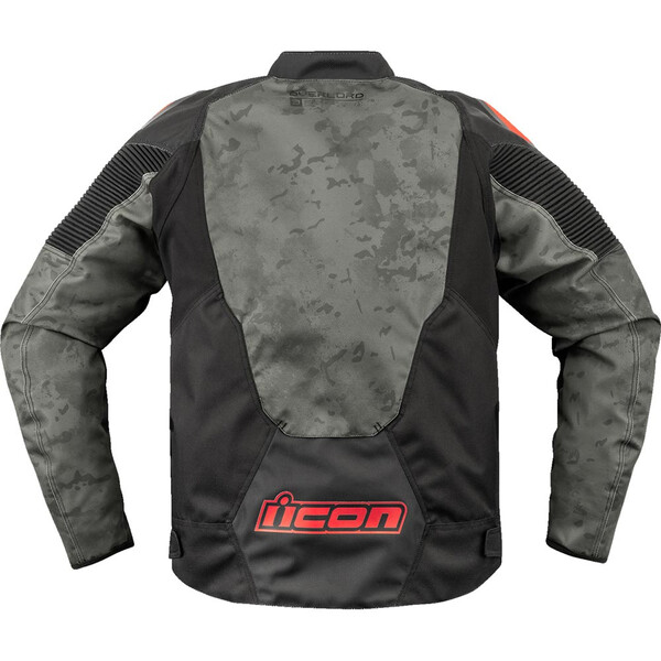 Icon - Blouson Overlord3™ Magnacross Gris / Noir / Rouge