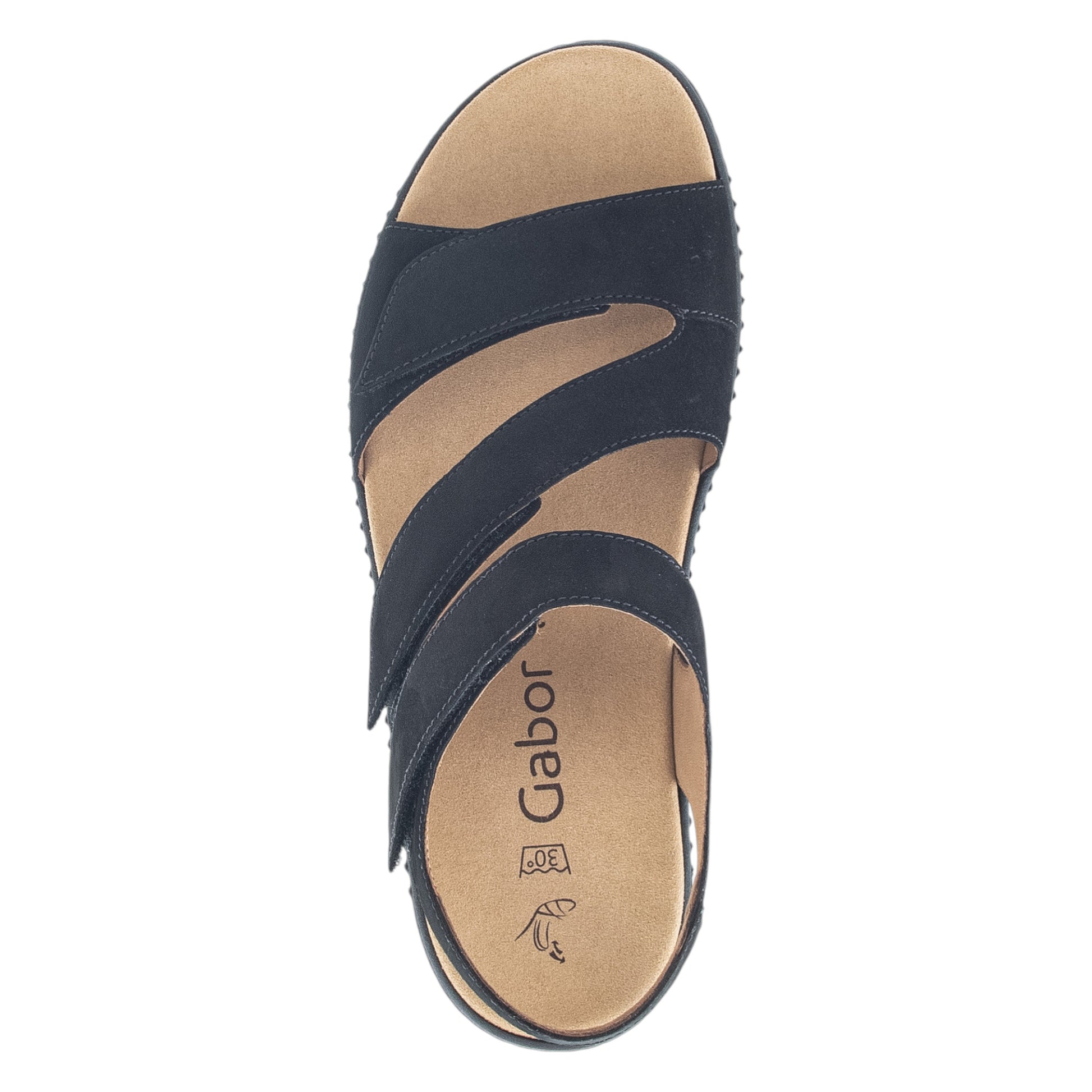 Flade sandaler, kvinder, sort