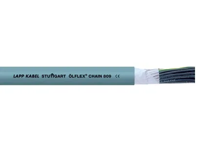 Lapp ÖLFLEX CHAIN 809, 100 m, Blå, PVC, 43,2 kg/km, 93 kg/km, 4000 V