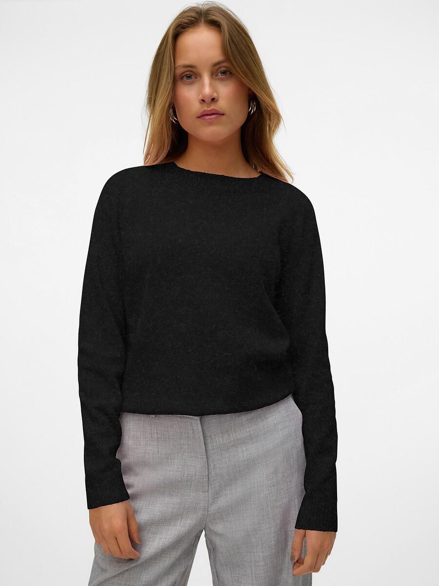 VERO MODA<br>Suéter em tricô felpudo
