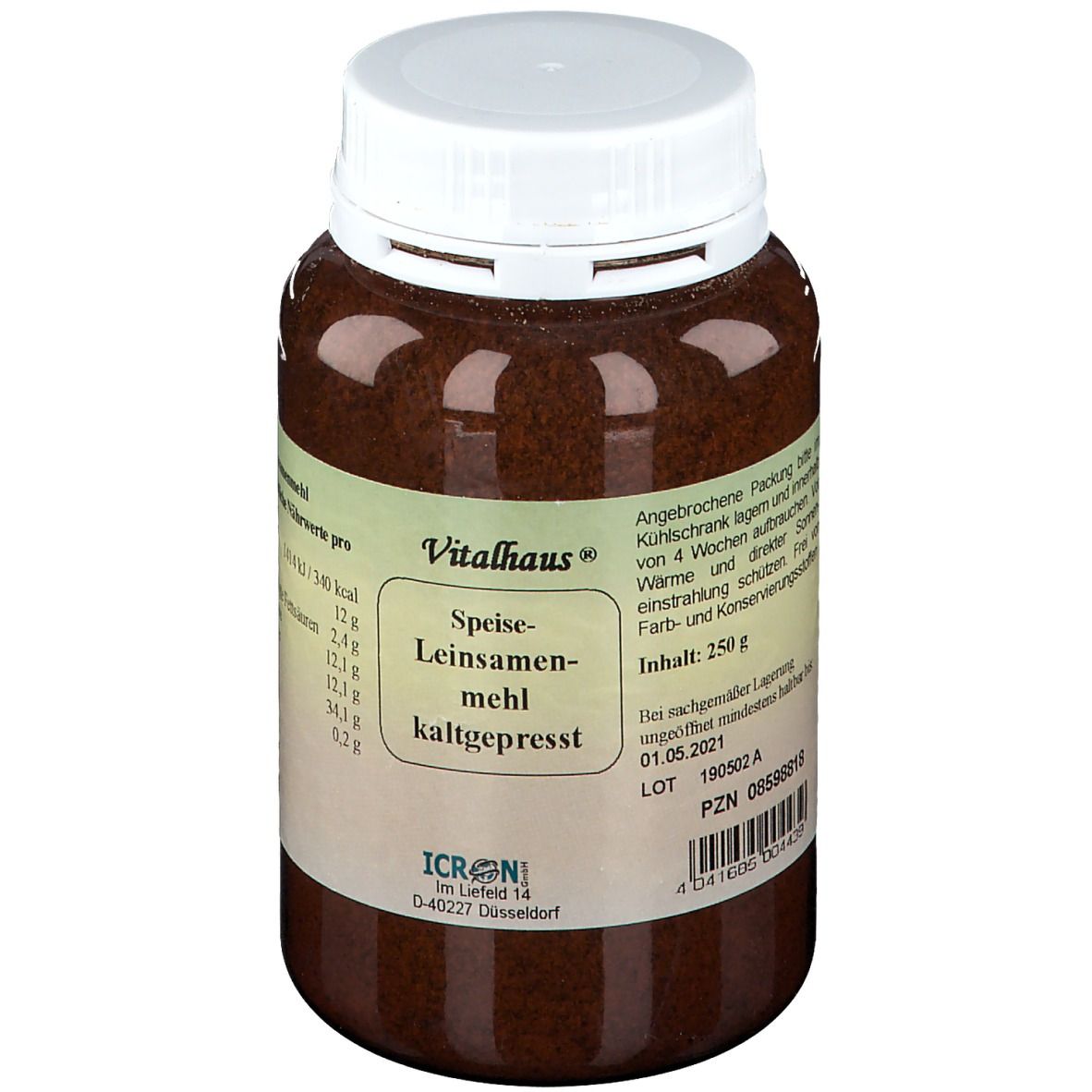 Vitalhaus® Speise-Leinsamenmehl kaltgepresst