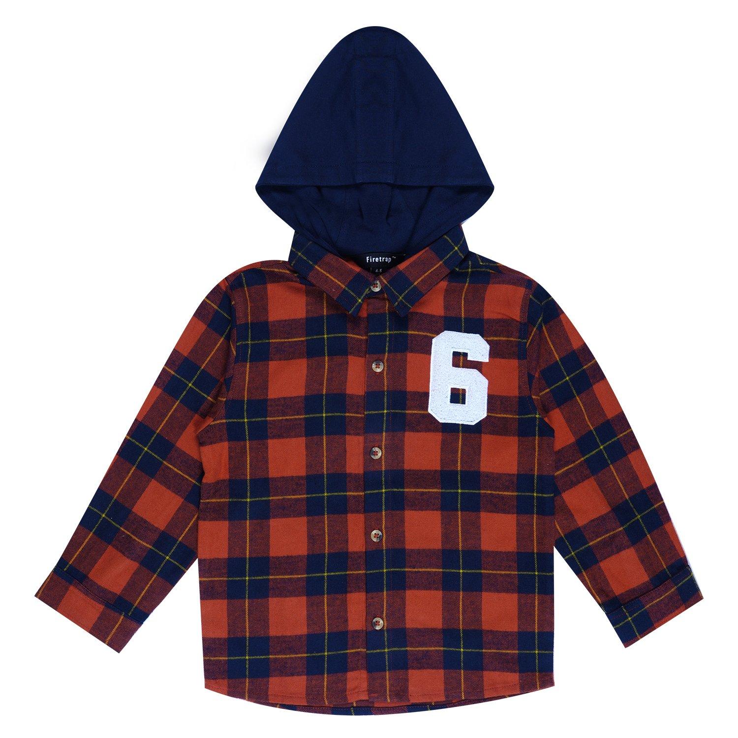 Firetrap Check Hoodie and Shirt Infants