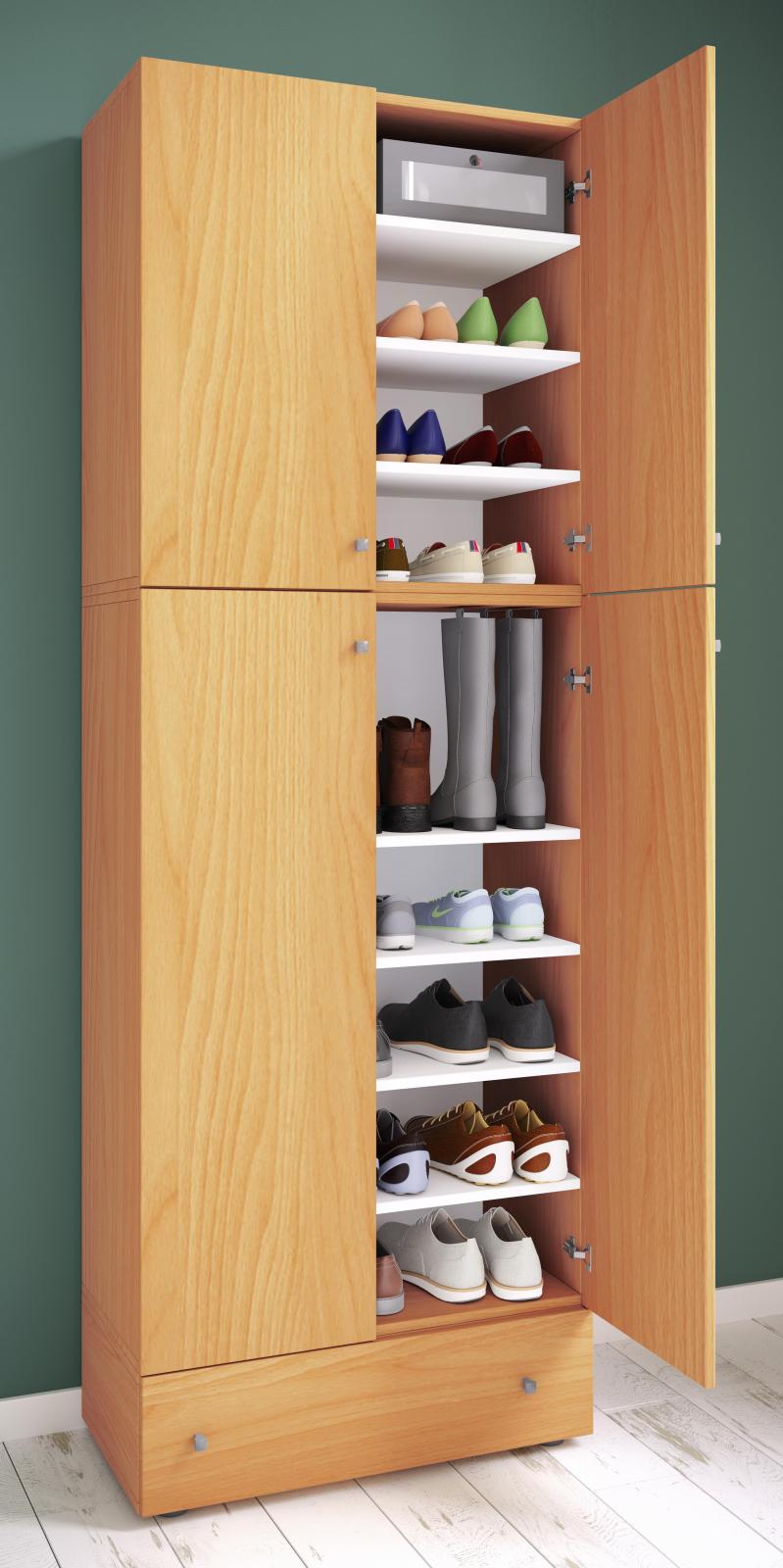 Mehrzweckschrank LONA XXL - Buche - Holz - 200 cm