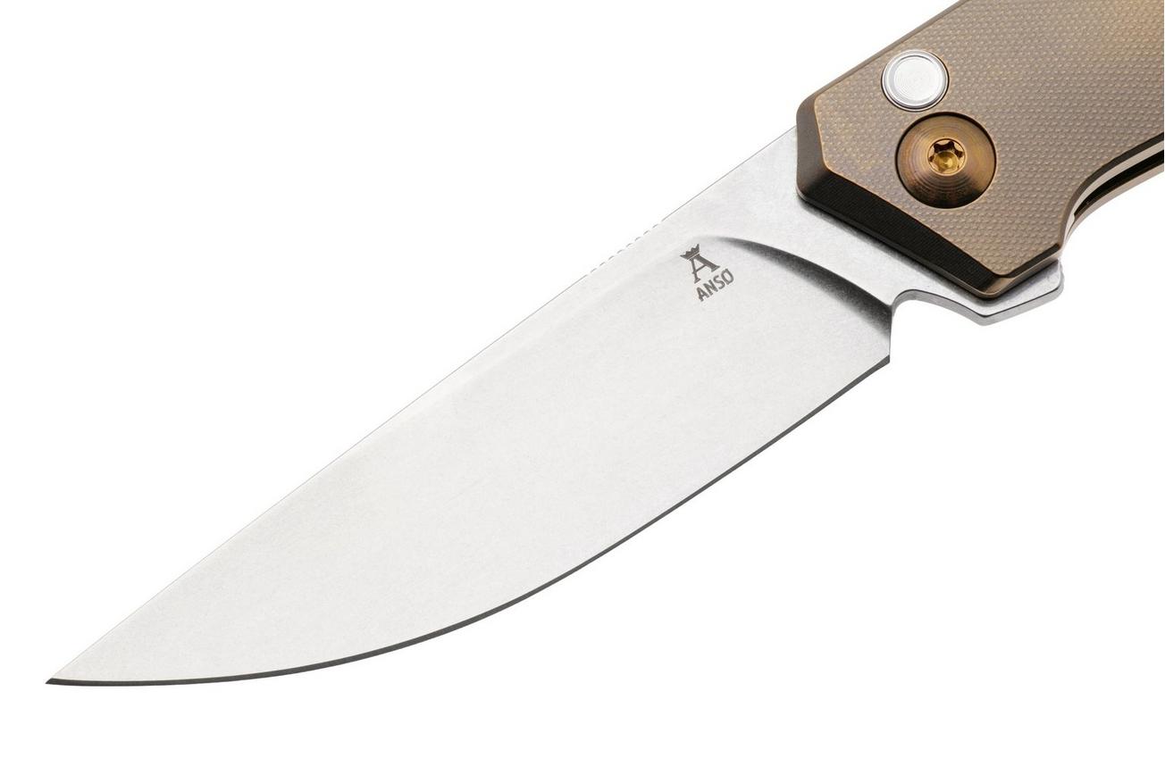 Ansø of Denmark Toko TOKO-AM-AM, Stonewashed RWL34, Amber Titanium zakmes, Jens Ansø design
