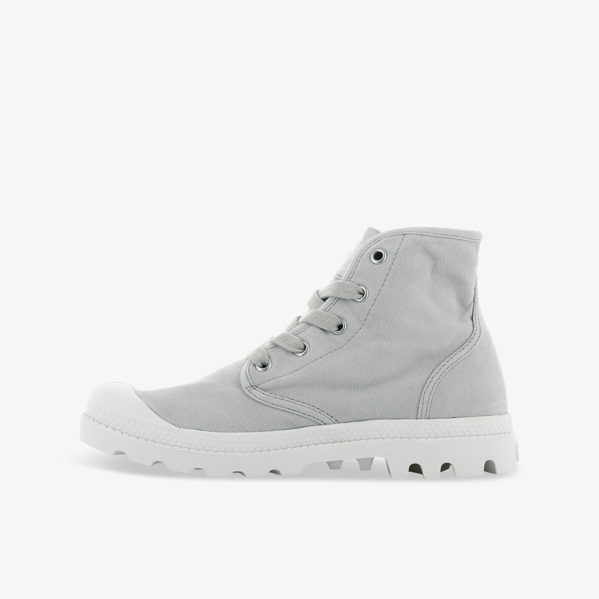 PALLADIUM WOMENS PAMPA HI Damen Leinenschuhe grau