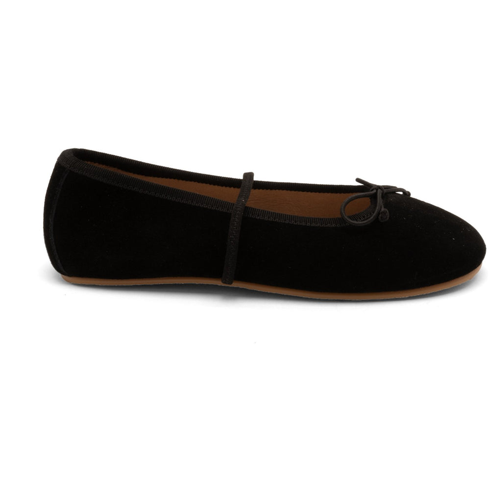 Køb Bisgaard Black Suede Palma Ballerina