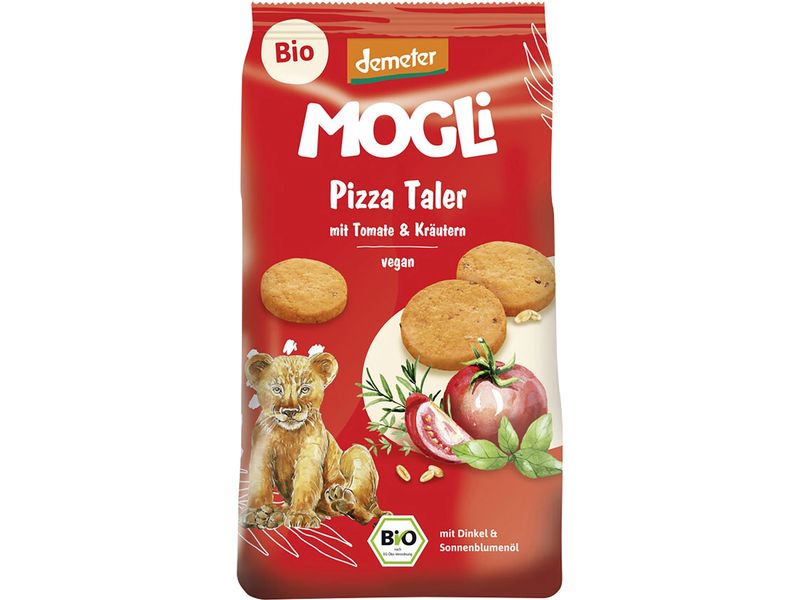 Mogli Knabberspass Pizza Taler 125 g Pizza Taler mit Tomaten & Kräutern
