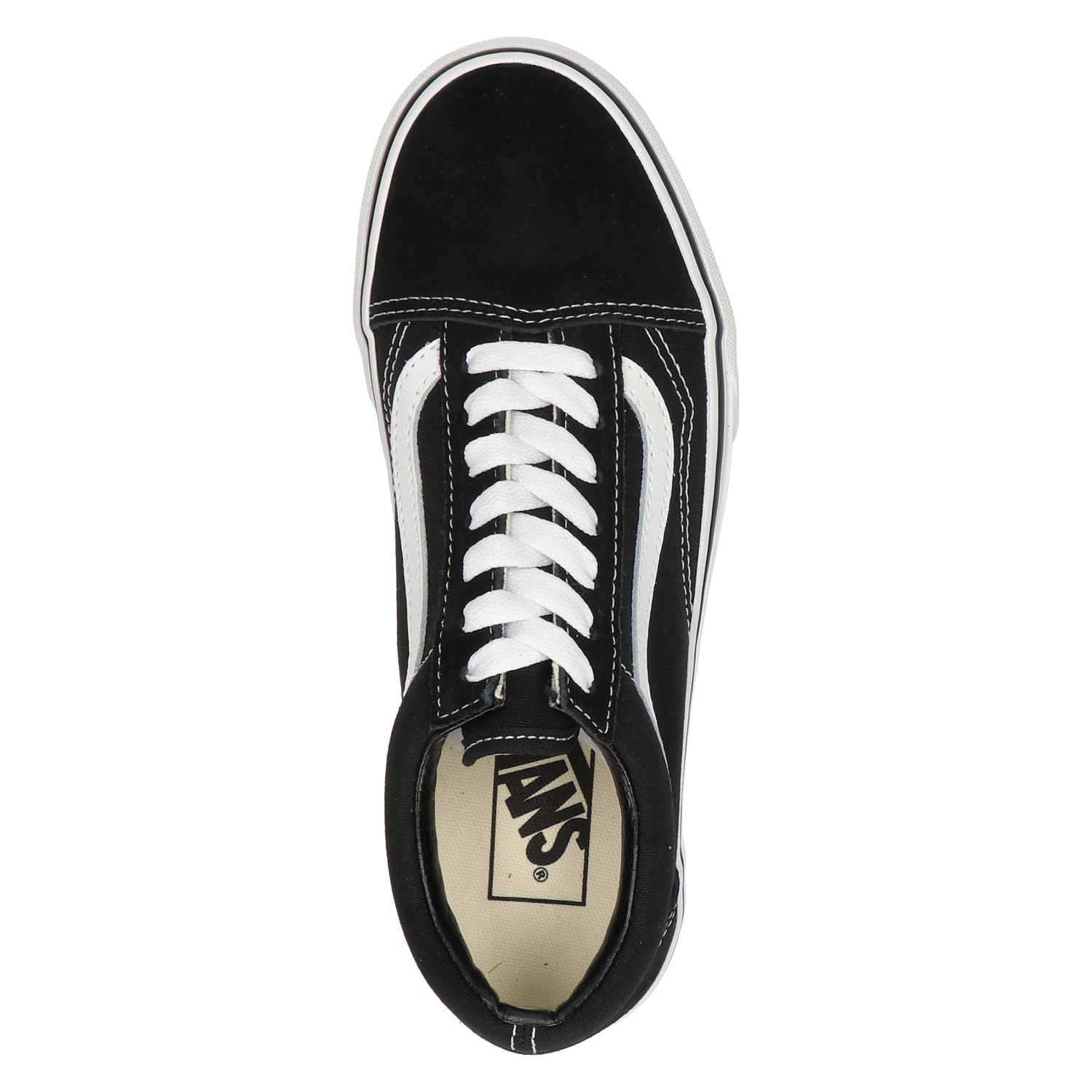 UA Old Skool Platform dames sneaker Vans Zwart