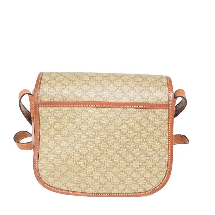Celine Vintage Celine Crossbody Bag Beige
