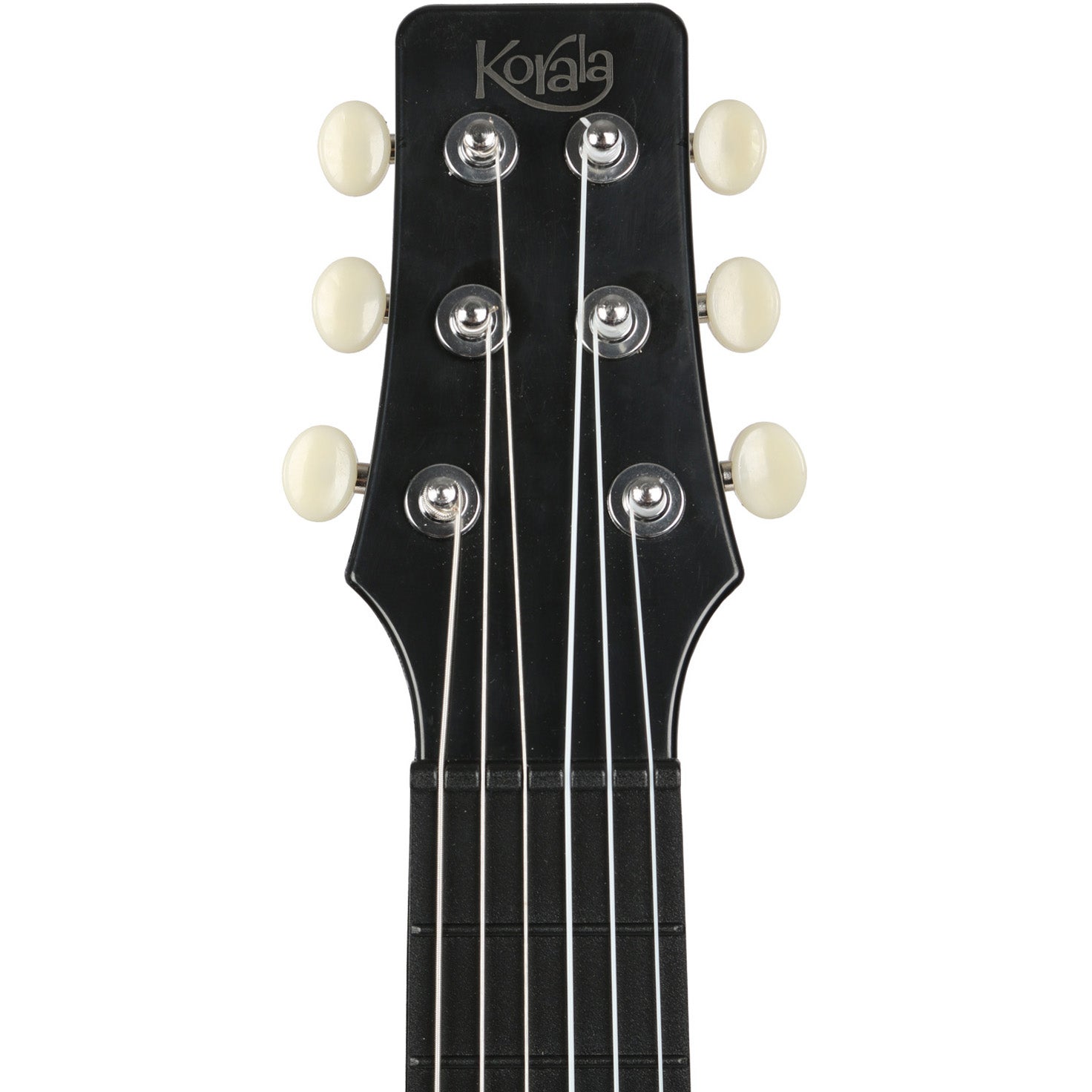 Korala PUG-40-BK polycarbonaat guitarlele zwart