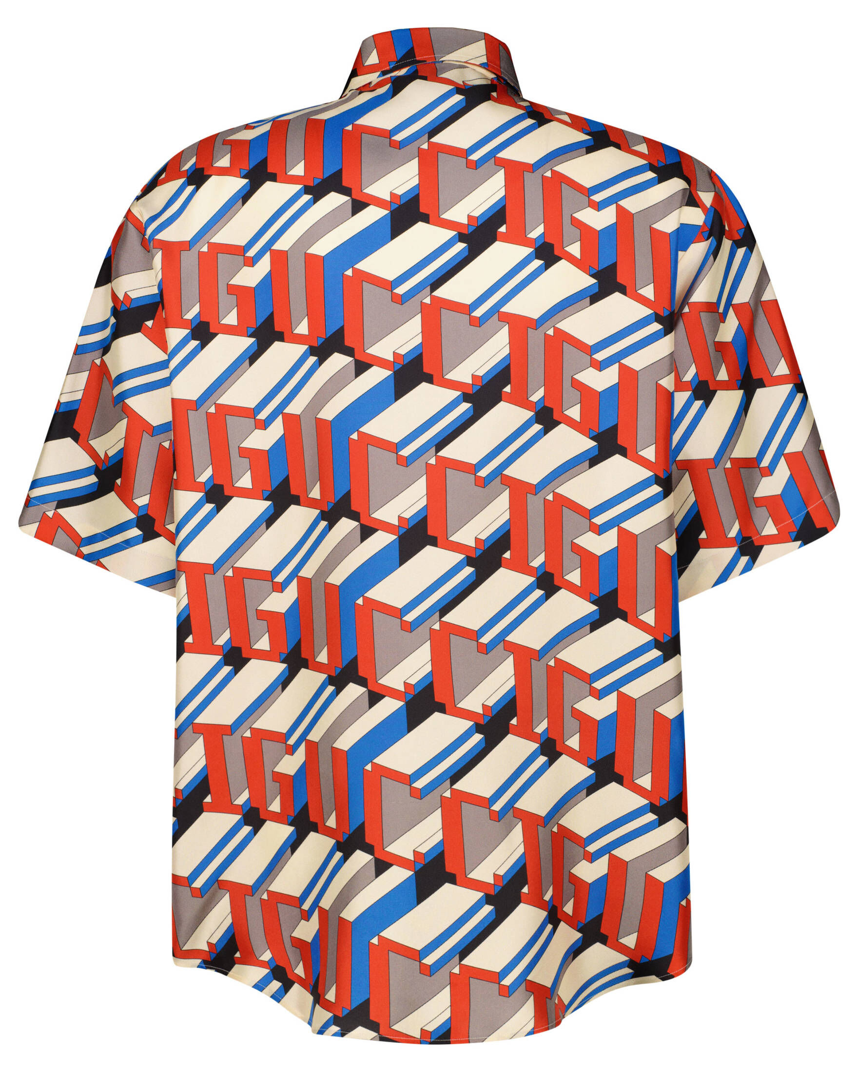 Gucci| Herren Hemd aus Seide Kurzarm