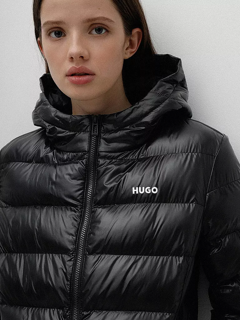 HUGO Leichtsteppjacke Famara schwarz