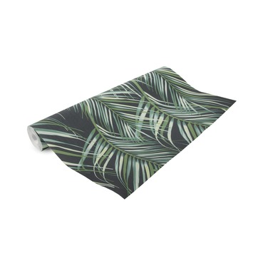 Vliesbehang Palmen blauw 100558
